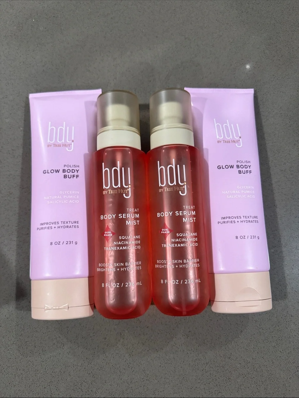 bdy by Tree Hut Body Serum & Glow Body Buff Bundle